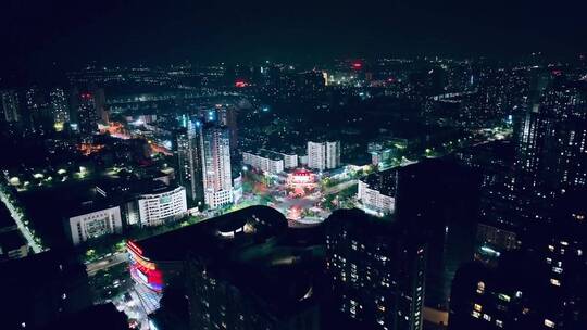 城市建设航拍，中国最强内透夜景