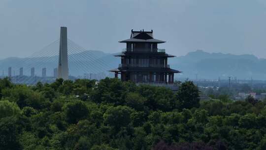 石家庄滹沱河生态景区视频素材模板下载