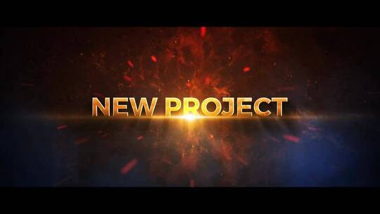 震撼大气粒子光效电影史诗预告片开场AE模板