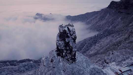 梵净山雪后云海仙境