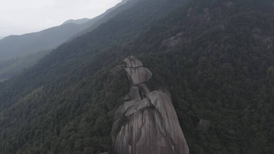 浙江衢州浮盖山景区航拍日景