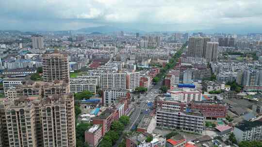 广西玉林城市风光玉林大景航拍