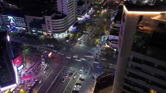 许昌曹魏古城夜景视频素材模板下载