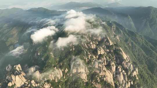 航拍福建省宁德市福鼎市太姥山景区云海