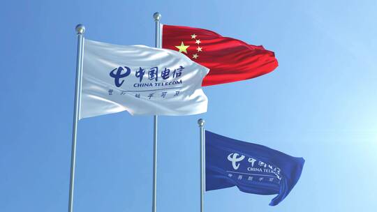 中国电信旗帜