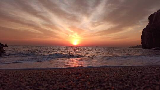 海面日出大海日落太阳升起唯美大气震撼