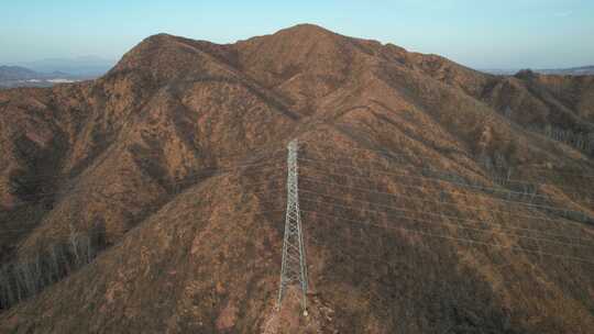 航拍 山川 河流 太行山脉