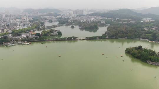 广东惠州西湖5A景区航拍