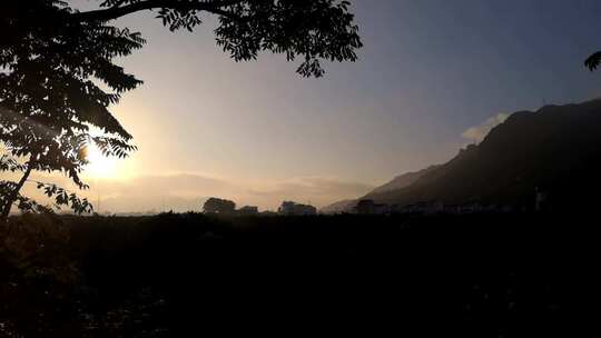 朝阳映山村 宁静意境宣传片