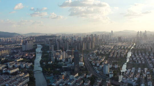 城市航拍空景