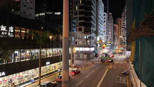 香港铜锣湾夜景街景