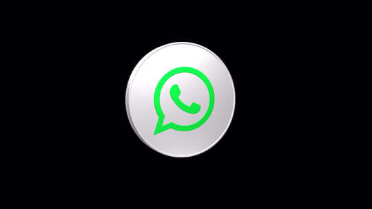 Whatsapp现代3D圆形图标