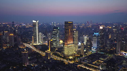 上海静安嘉里中心静安寺商圈夜景