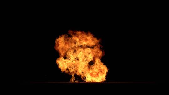 4k爆炸生成的多种火焰效果背景视频素材4