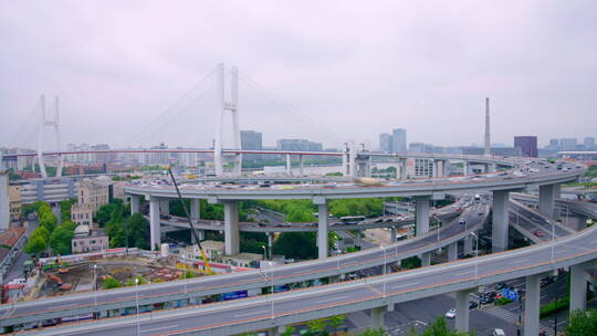 高速路 城市交通四通八达视频素材模板下载