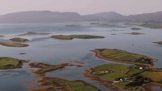 Clew Bay，爱尔兰，海，岛