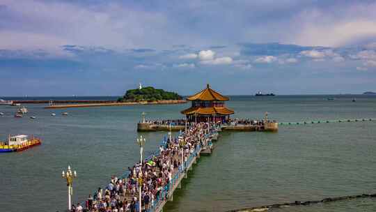 8K青岛栈桥景区