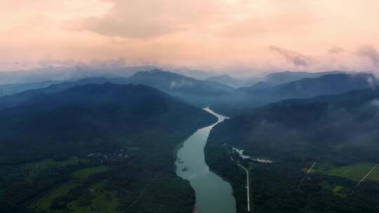 山川河流山水中国山河大气壮丽自然风景