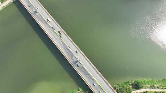 南安成功大桥航拍西溪俯拍桥梁交通河流溪流视频素材模板下载
