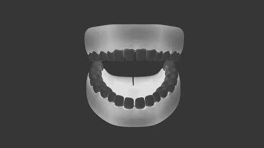 牙齿医疗模型视频素材模板下载