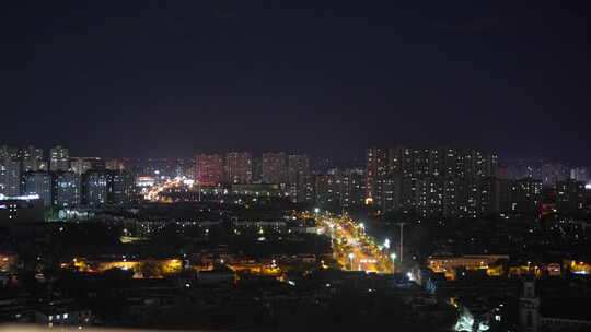 4K10bit固定机位城市夜景