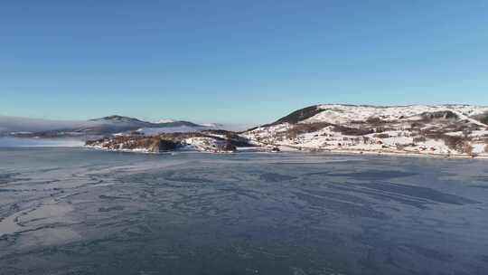 航拍挪威纳尔维克极致雪景