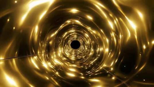 金色流光隧道背景素材