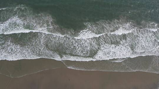 大海海浪航拍