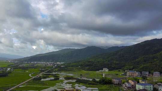 浙江瑞安曹村镇农村延时风光