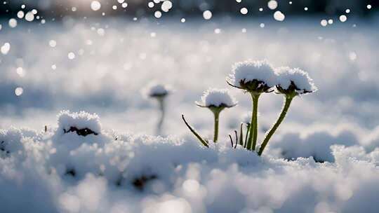 谷雨雨水惊蛰冰雪融化鲜花盛开万物苏醒