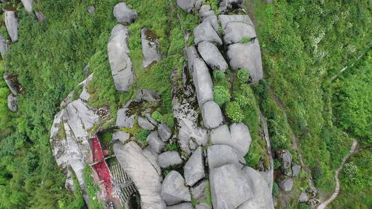 航拍常宁扶仓山风景