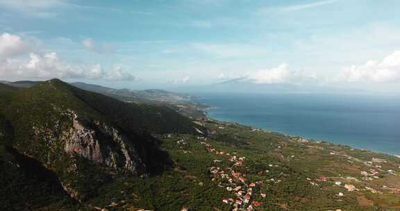 海岸，海岸，城镇，海