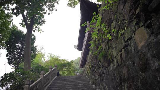 杭州飞来峰韬光寺建筑风景