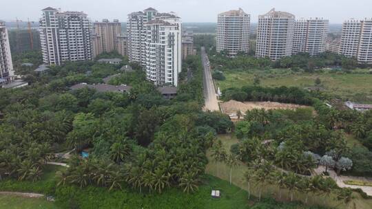 航拍海南沙滩美景