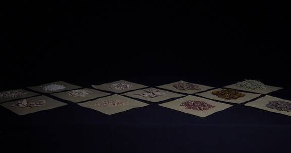 中医药方拍摄画面 光影扫过 变换 药方子