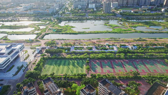 大湾区珠海金湾航空新城航拍