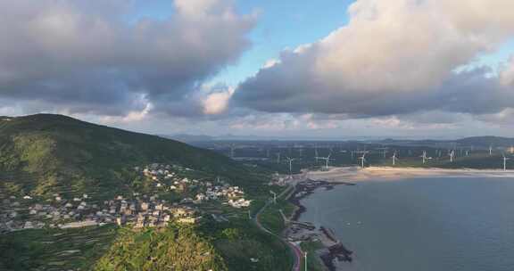 平潭海岛清晨航拍