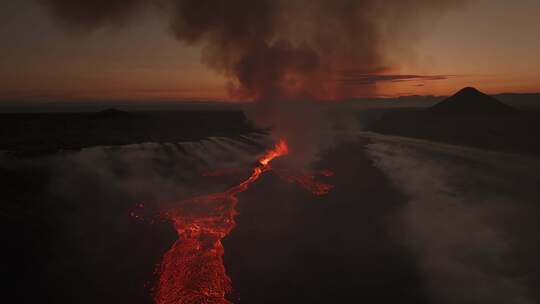 火山，喷发，熔岩，冰岛