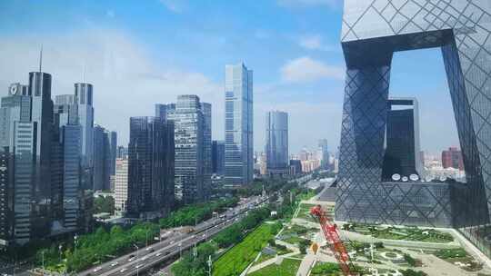 北京CBD 国贸  央视大楼 空镜 合集视频素材模板下载