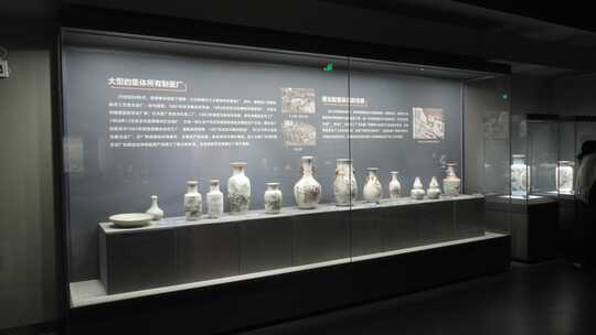 景德镇中国瓷器博物馆陶瓷运镜视频素材模板下载