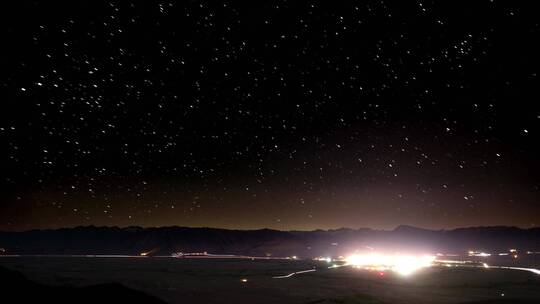 星星夜空时间流逝