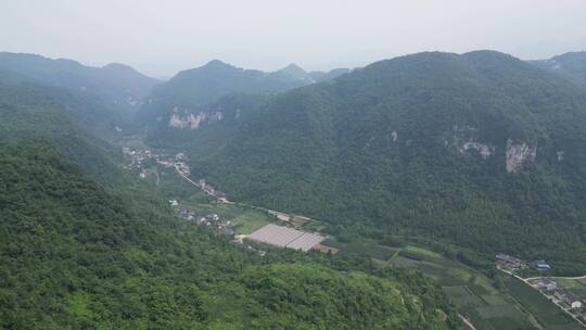 湖北宜昌车溪民俗风景区4A景区航拍