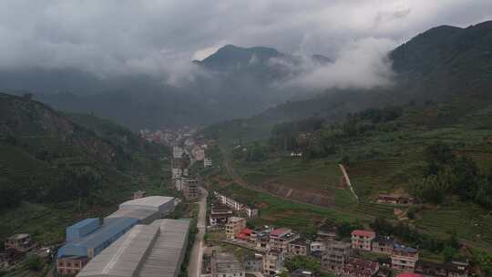 福建闽南农村风光航拍