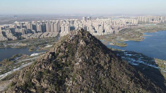 济南华山湖风景区视频素材模板下载