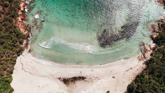 科西嘉，湾，海滩，海浪