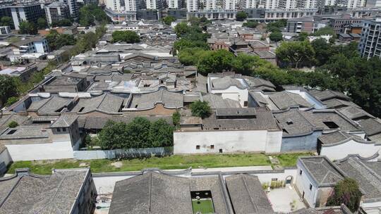 航拍福建福州城市风光上下杭