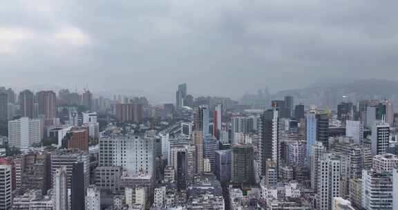 香港油尖旺区航拍