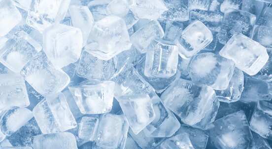 微距特写冰块素材