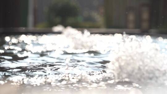 特写升格水流泉眼慢镜头湖水