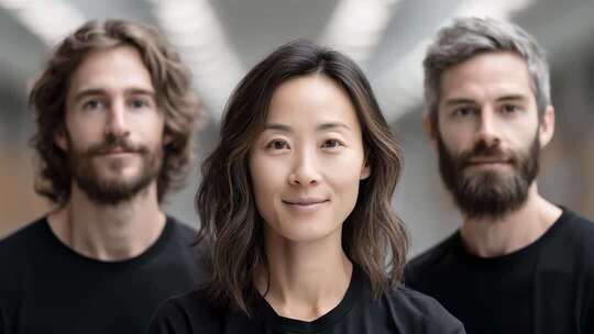 多元化团队合作共赢的企业形象展示